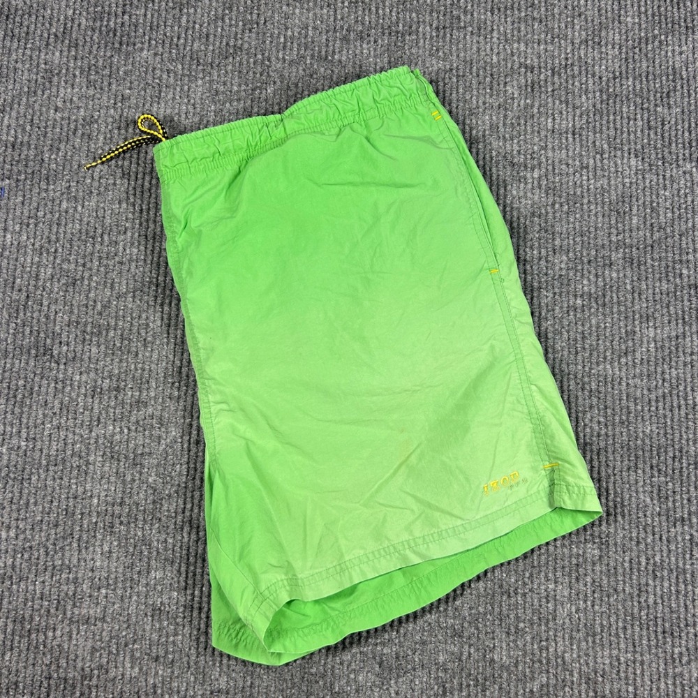 IZOD PerformX Shorts Mens XL Green Swim Trunks Board  Mesh Lined Nylon PFX